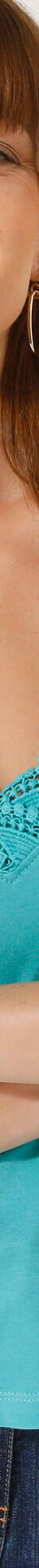 Débardeur uni col V macramé (bleu lagon) Débardeur uni col V macramé (bleu lagon)